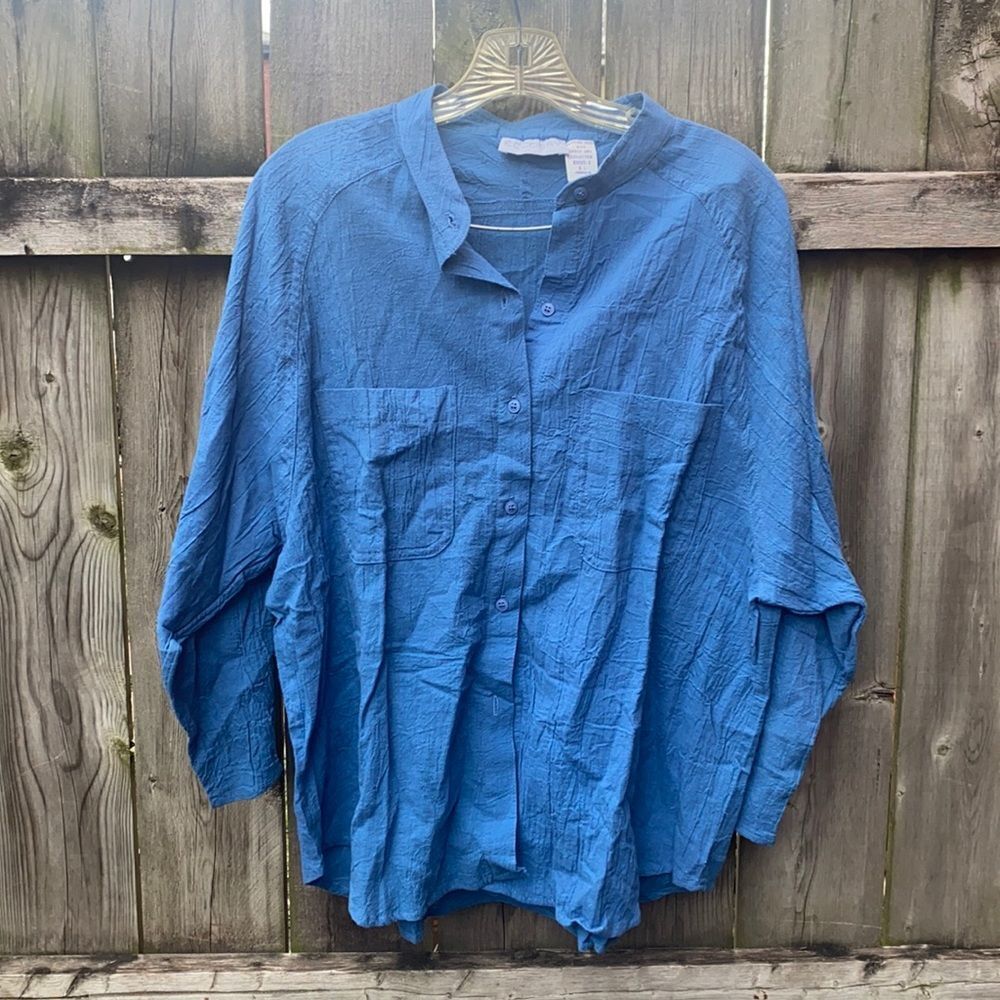 Blue buttonβDown shirt sz L